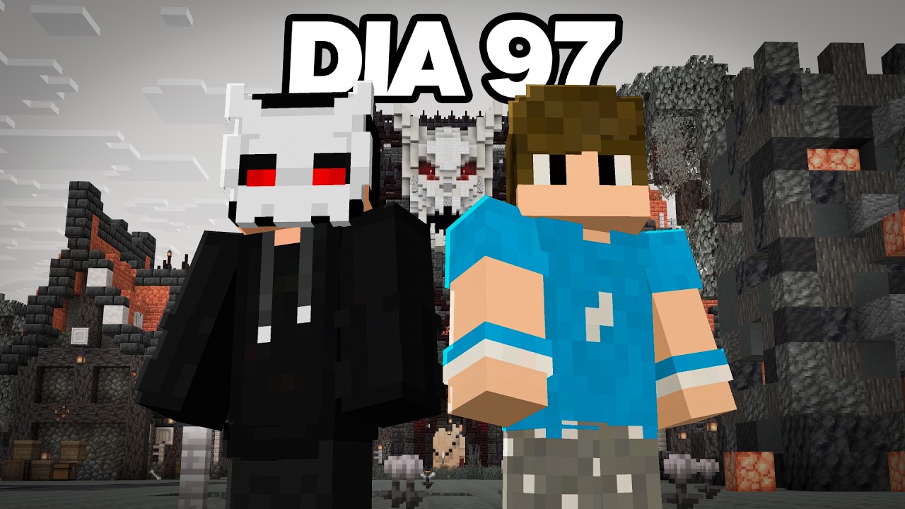 SOBREVIVI 100 DIAS NO MINECRAFT EM DUPLA - O FILME