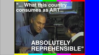 RICHARD SERRA rants about American art grants - Interview, 1983