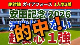安田記念2026【絶対軸1頭】公開！アドマイヤズームもパンジャタワーもダメ！混戦オッズでも地力の抜けた１強は？
