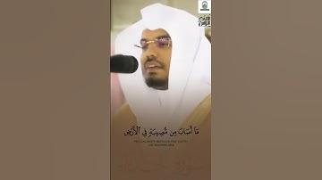 ما أصاب من مصيبة في الأرض ولا في أنفسكم إلا في كتاب | تلاوة بديعة في غاية الجمال للشيخ ياسر الدوسري