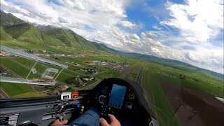 Glider Landing Beautiful Afton Wyoming