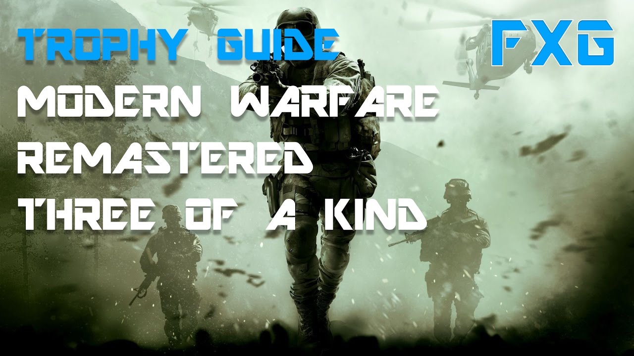 Call of Duty Modern Warfare Remastered Three Of A Kind Trophy