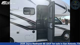 Magnificent 2026 Jayco Redhawk SE 22CF Class C RV For Sale in San Antonio, TX | RVUSA.com