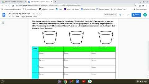 DBQ Bucketing Tutorial