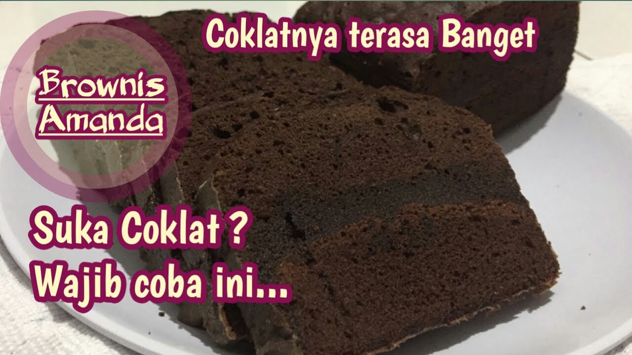 BROWNIES KUKUS COKLAT ALA AMANDAAMANDA'S CHOCOLATE BROWNIES YouTube