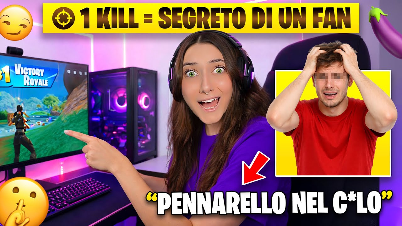 LEGGO I SEGRETI dei MIEI FAN ad OGNI KILL che FACCIO SU FORTNITE 😱 *imbarazzante*