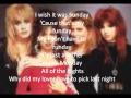 The Bangles, manic monday with lyrics