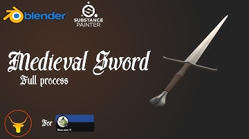 [Blender] Medieval Sword - Full process (Not a tutorial) 2024