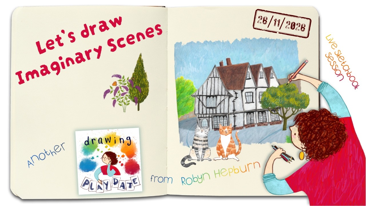 Drawing Play-Date: creating Imaginary Landscapes - YouTube