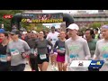 Start of the half marathon at the Baltimore Running Festival