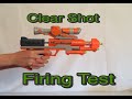 Nerf zombie strike clear shot firing test
