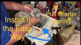 Outboard Pull Starter Spring & Rope EASY Install - Works on All Outboard Pull Starters