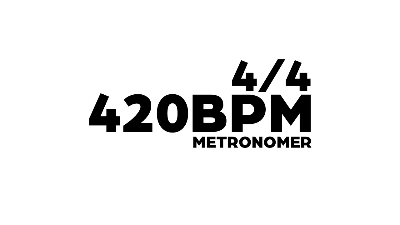 420 BPM Metronome - YouTube