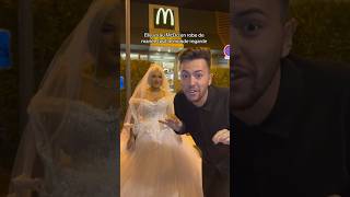 Mariana et Benoit Chevalier vont au McDo en Rode de mariée 😍😂