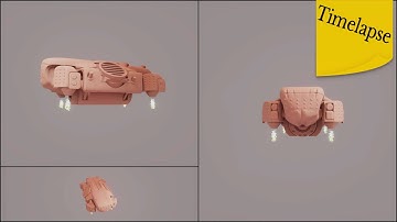 Cargo Carrier Concept in Dreams PS4/PS5 | Timelapse