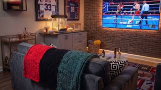 Game Day Ambience 🥊 Cozy Sports Room Lofi | TV Screensaver & Chill Music | Soul Woven Blankets screenshot 3