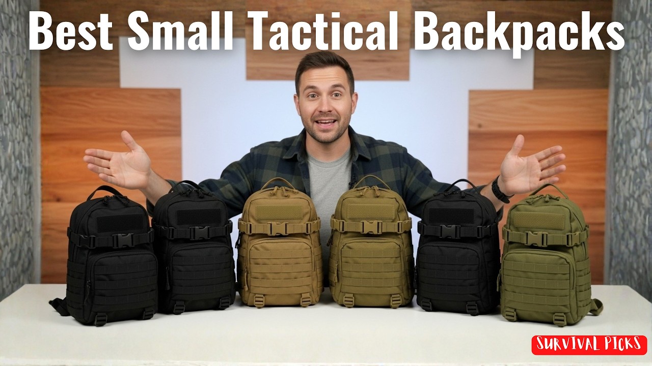 best mini tactical backpack 9L for Men and Women, Gym Hiking Travel Daypack The front Best Small Tactical Backpacks 2025