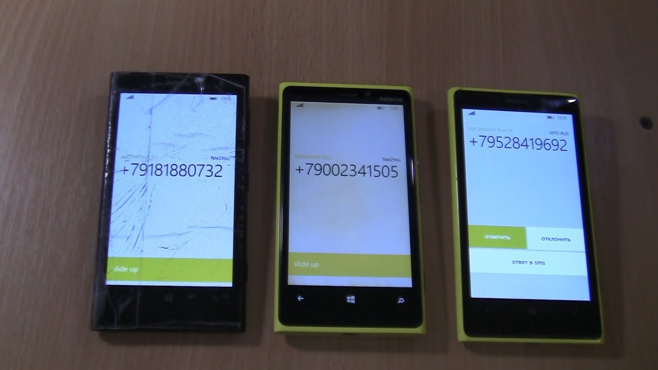 Triple incoming call at the Same Time 3 Nokia lumia