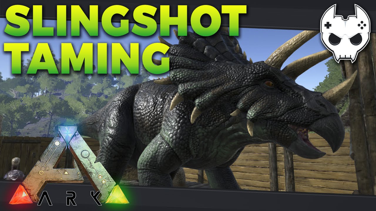ARK Survival Evolved SLINGSHOT TAMING S3E4 Let's Play Gameplay