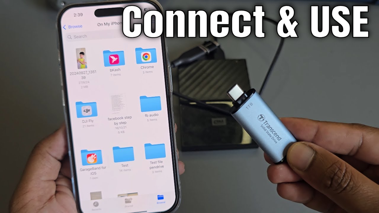 How to Use USB Flash Drive With iPhone 16 pro/16 pro max - YouTube