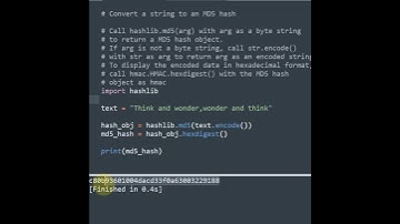 How to convert a string to an MD5 hash in Python