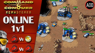 Command and Conquer Remastered: Tiberian Dawn - 1v1 Online Multiplayer Ranked Gameplay - 2 Matches