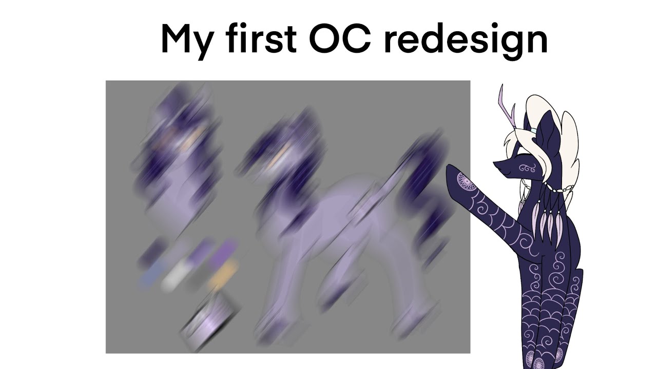My first OC redesign (+voice reveal) - YouTube