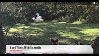 2 pound Tannerite target detonated at 100 yards with slow motion
