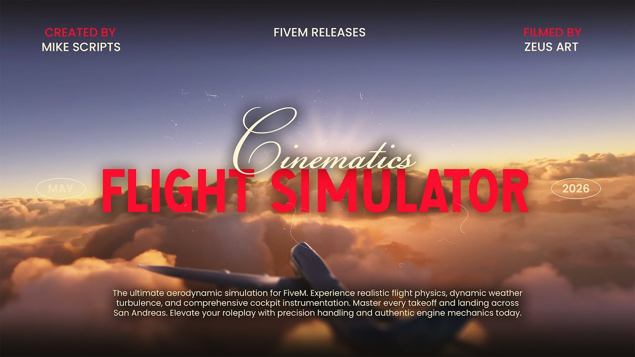 Fivem Flight Simulator - MikeScripts [ESX, Qbcore, Qbox] - YouTube