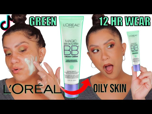 Spole tilbage forfølgelse Robe TIKTOK MADE ME BUY IT L'OREAL COLOR CORRECTING GREEN BB CREAM +WEAR TEST  *oily skin*| MagdalineJanet - YouTube