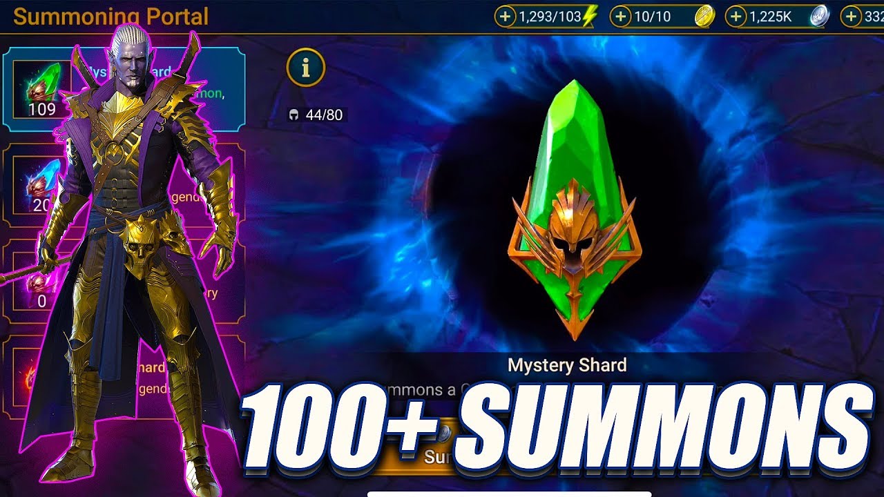 100 Mystery Shard Opening Raid Shadow Legends Youtube