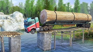 Logging Truck Driver Reveals DANGERS of Crossing Broken Bridges