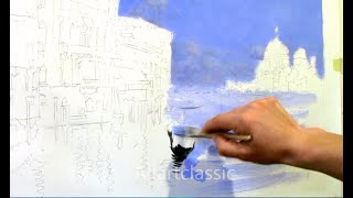 Rubens Santoro-Venice, The Grand Canal Painting Reproduction