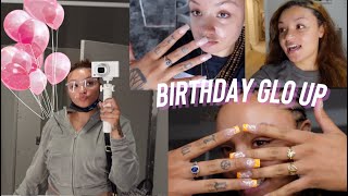 BIRTHDAY GLO UP W/ ME * nails , hair appointment, waxing , shopping &amp; more
