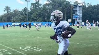 Sights and sounds: Florida wide receivers work on blocking drill, routes on air