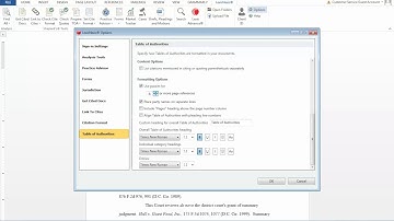 Quickly and Easily Create your Table of Authorities