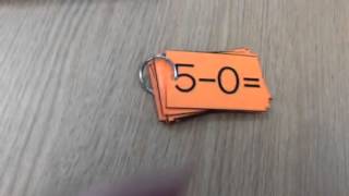 Subtraction using fingers
