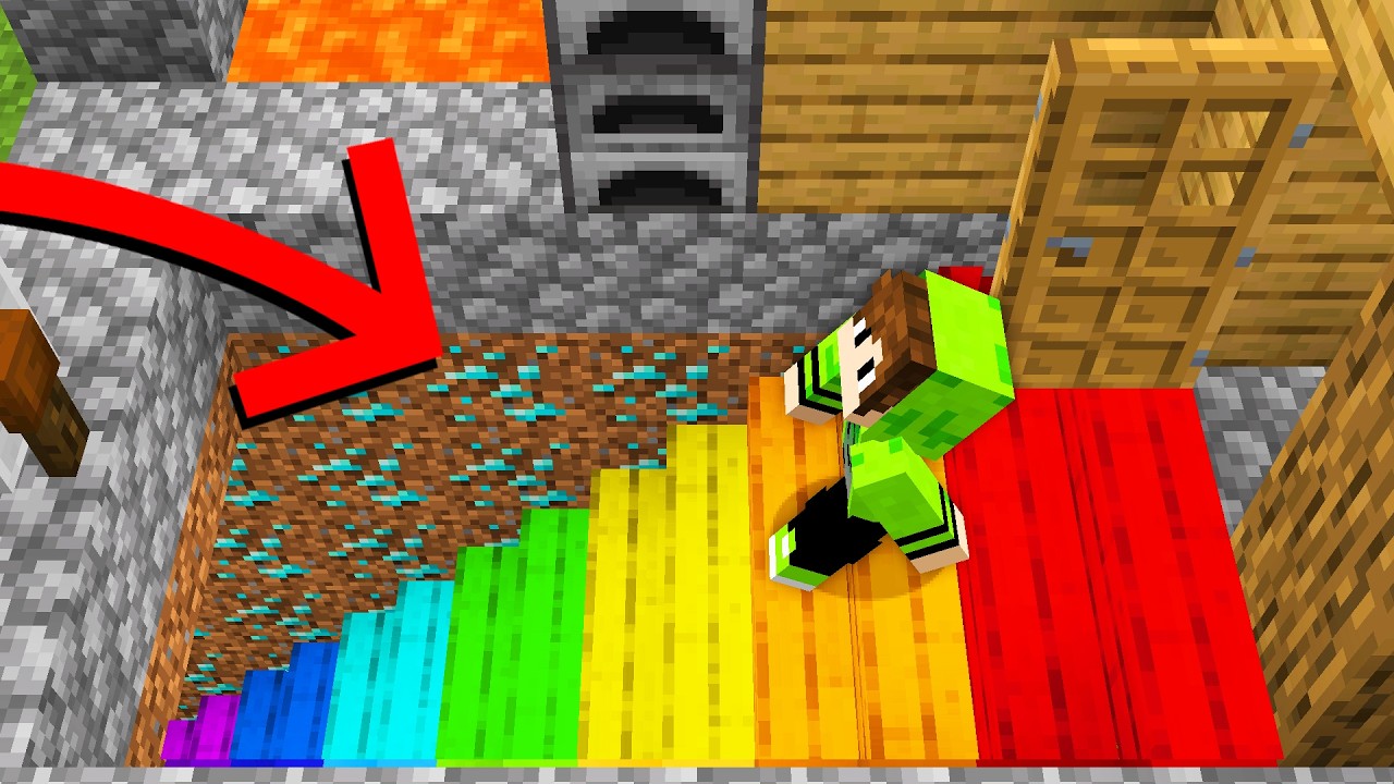 Encontrei uma SUPER ESCADA no Minecraft