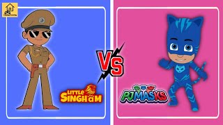 Little Singham VS PJ Masks Gameplay | Best Running Games | Gaming Housing screenshot 3