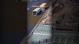 Hamburg 🇩🇪 from Above | Stunning Aerial Views of Germany’s Port City in 4K  #germany #hamburg