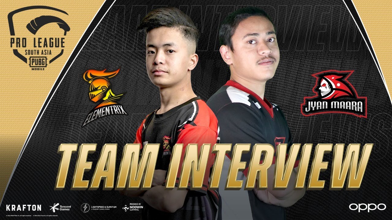 Team Interview- JYANMAARA + ELEMENTRIX | PUBG MOBILE Pro League South Asia 2022 Spring