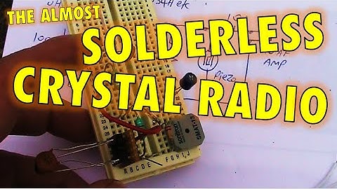 An almost solderless crystal radio