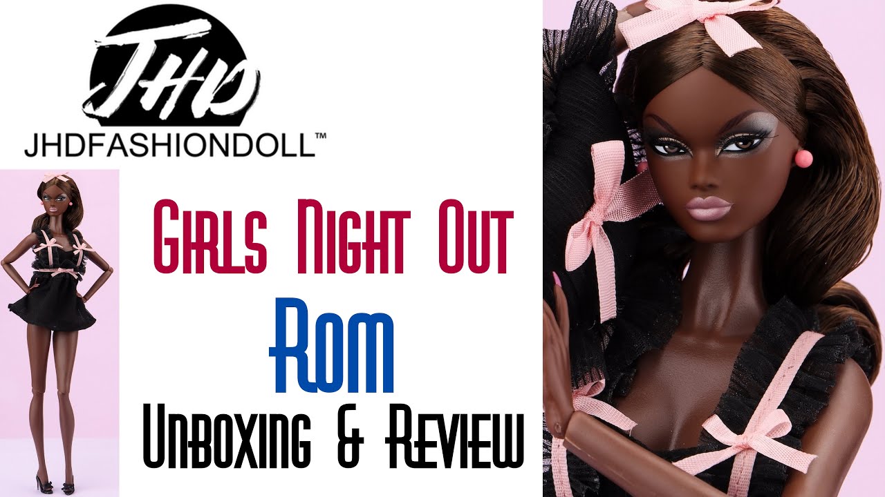 💘 VALLEY OF THE DOLLS GIRLS NIGHT OUT ROM BLACK NIGHTGOWN 👑 ECW 🌎 UNBOXING & REVIEW JHD TOYS MIZI