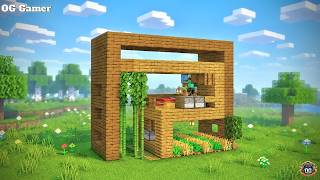 Minecraft:How To Build Modern survival House | House Tutorial