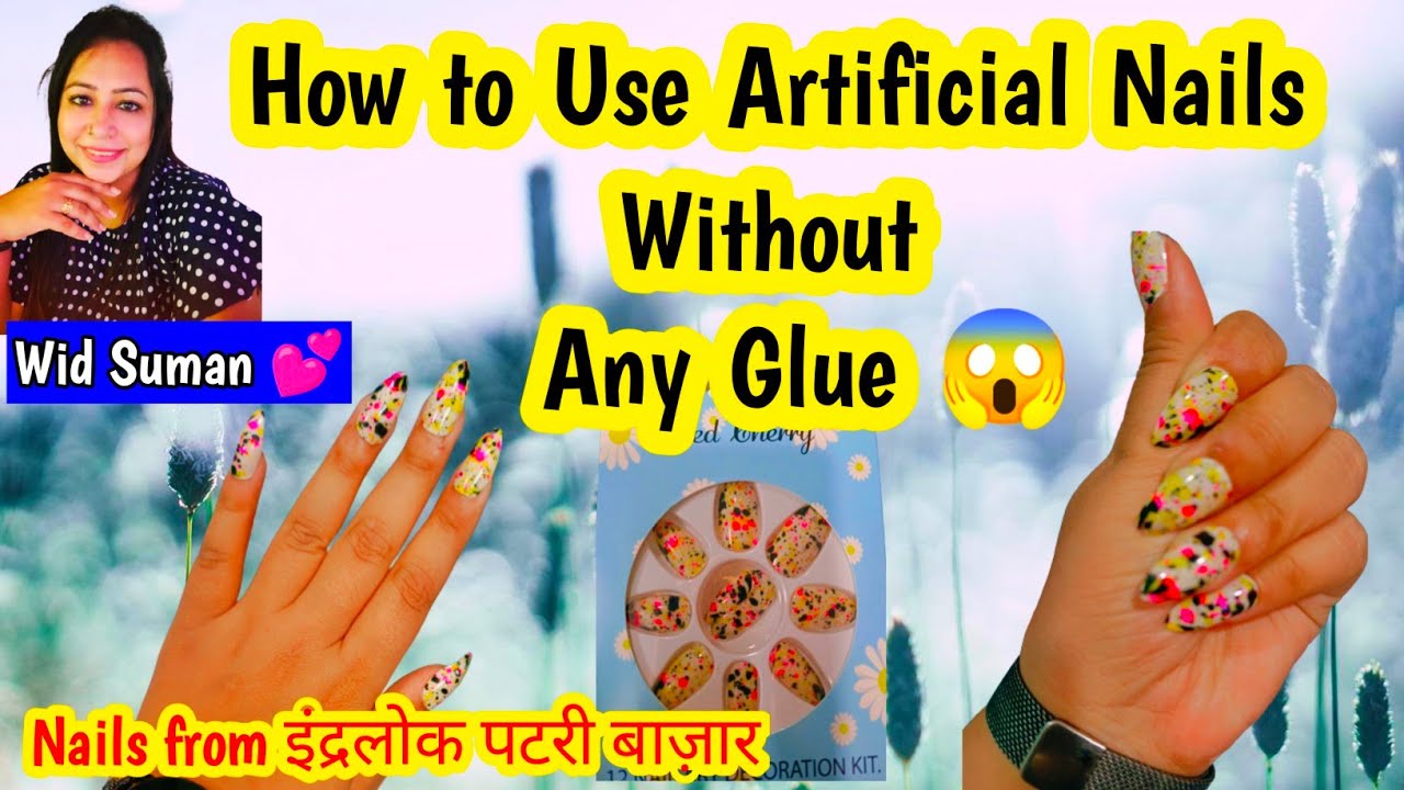 How to apply artificial nails at home || Artificial Nails || nail tutorial 