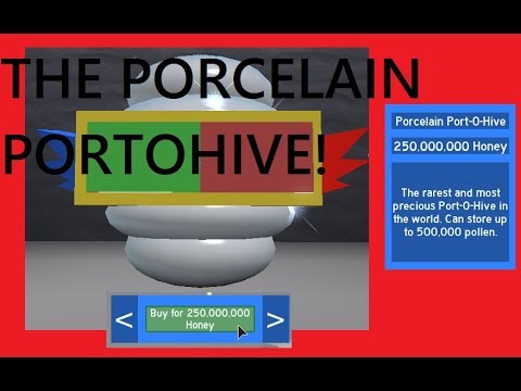 Buying The Porcelain Port O Hive Becoming Maxed Out Roblox Bee Swarm Simulator Youtube - bee swarm roblox porcelien hive