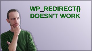 wp_redirect() doesn't work