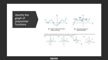 Polynomial functions - degrees, power functions, real zeros, multiplicity, turning, end behavior