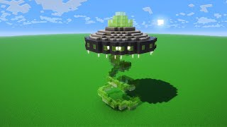 How to Build an UFO in Minecraft 1.21 - Minecraft UFO Build Tutorial