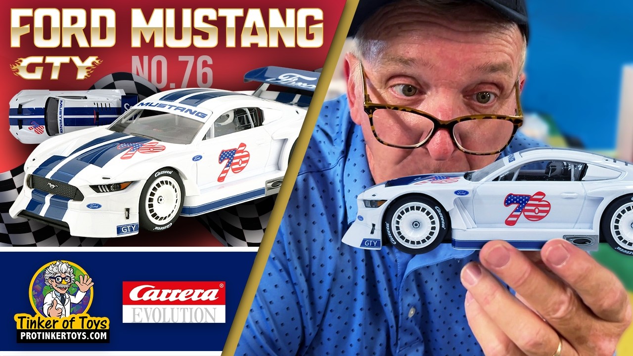Ford Mustang GTY No. 76 Carrera Slot Car Review | Muscle Car
